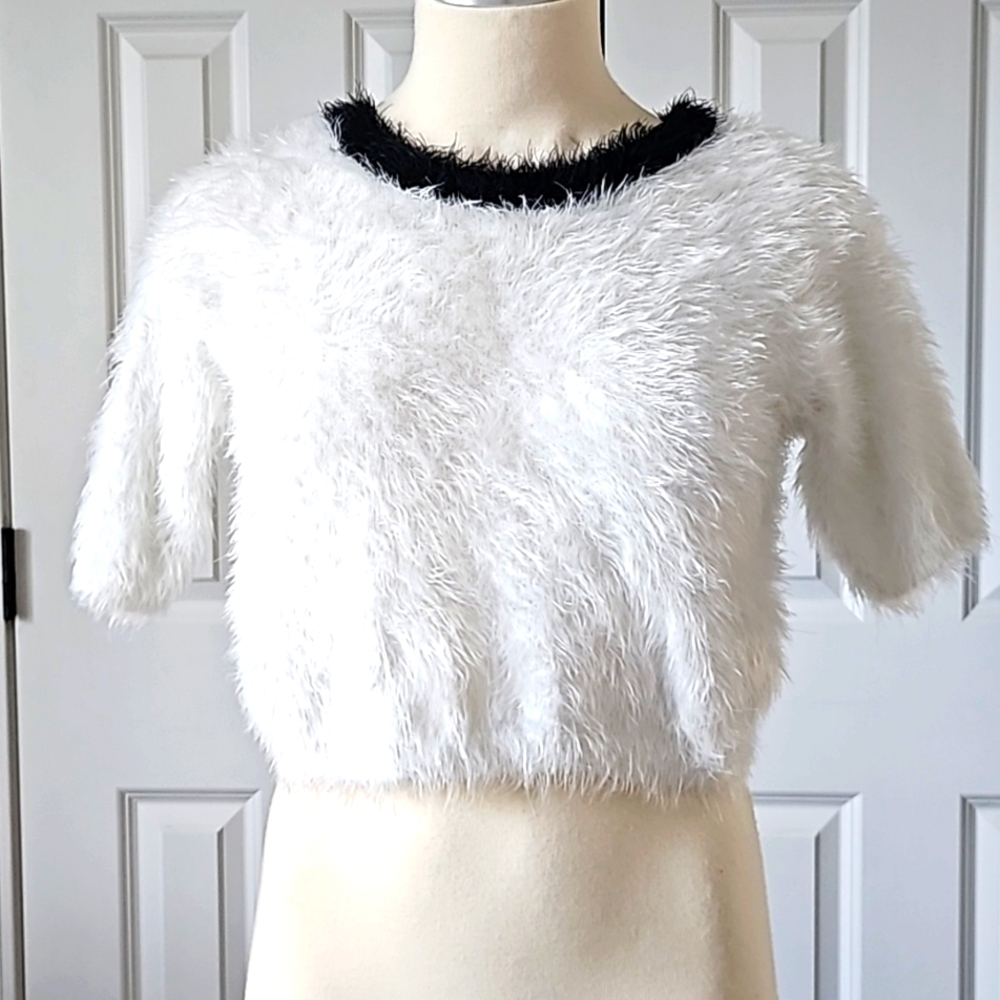 Atmosphere fuzzy cropped sweater US 8